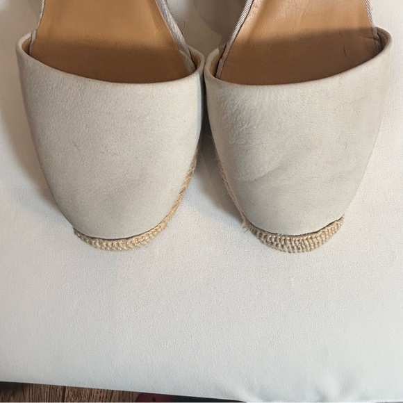 FRANCO SARTO Sz 8.5 Suede Mules Wedge Heels in Mint Almond Toe Strap - Picture 3 of 11
